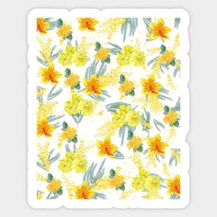 Yellow flower Pattern Sticker